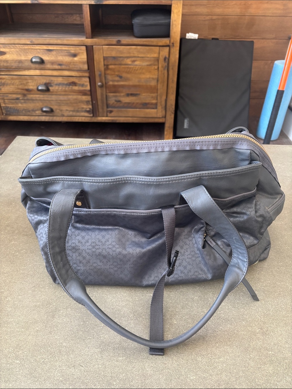 lululemon athletica Gray Duffel Tote